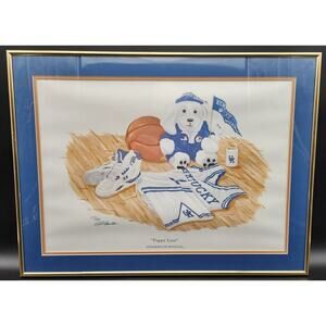 Puppy Love UK Wildcats Lithograph - Rob Brewster 517/1000 Framed Gold 24x18
